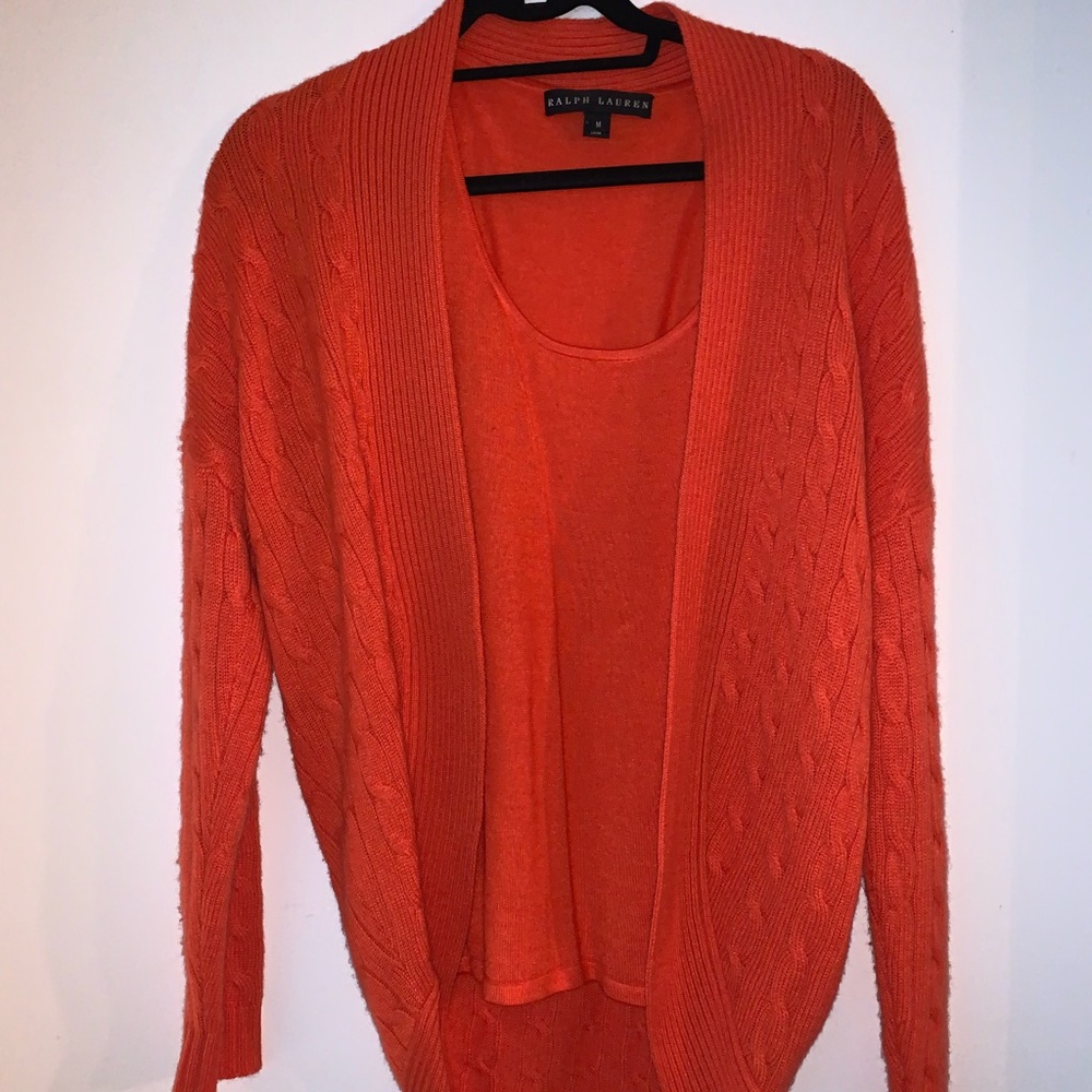 Ralph Lauren Cashmere Cardigan and Top Set